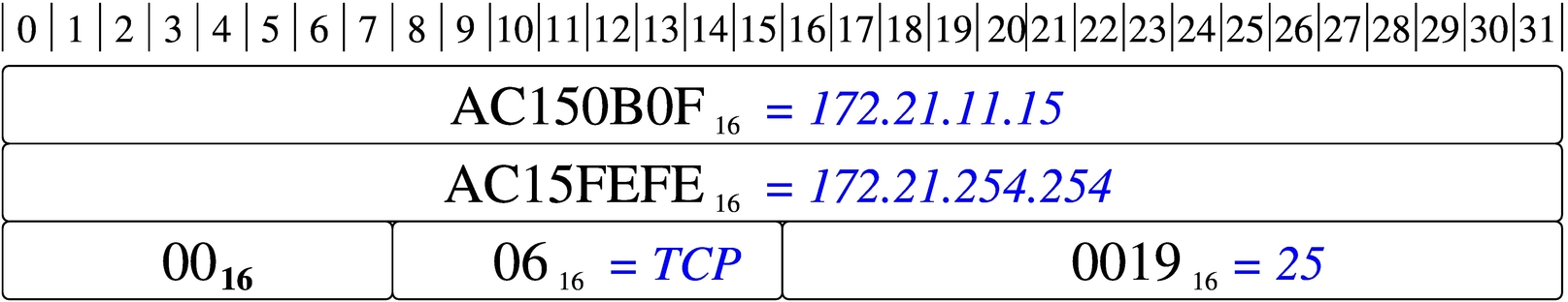 pacchetto IPv4 TCP, pseuso-intestazione