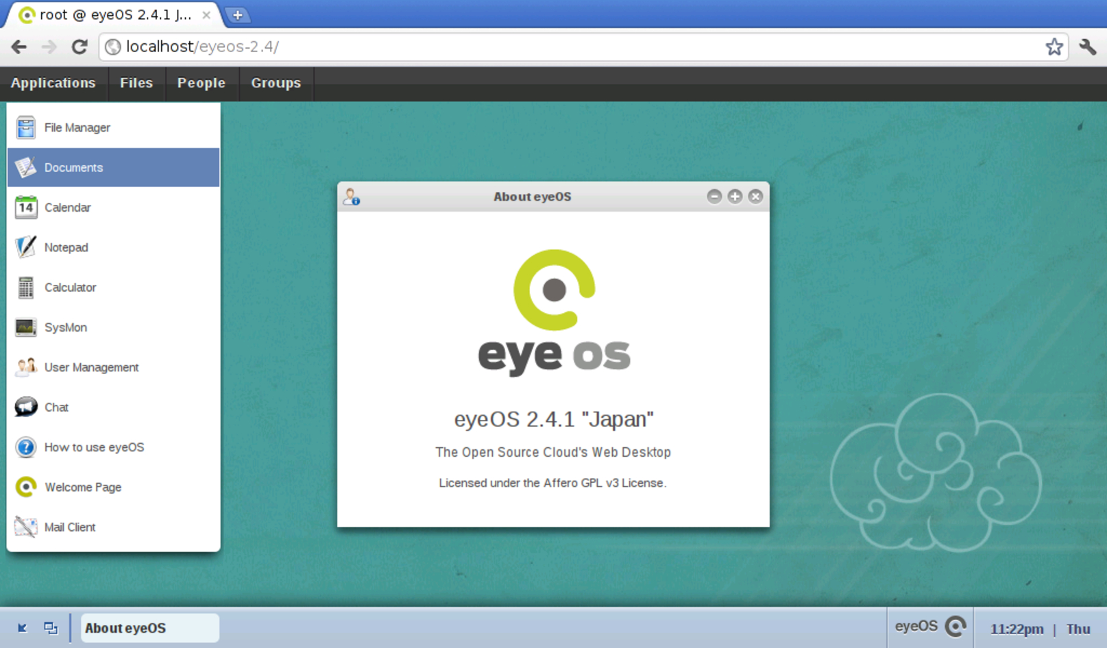 eyeOS 2: avviato